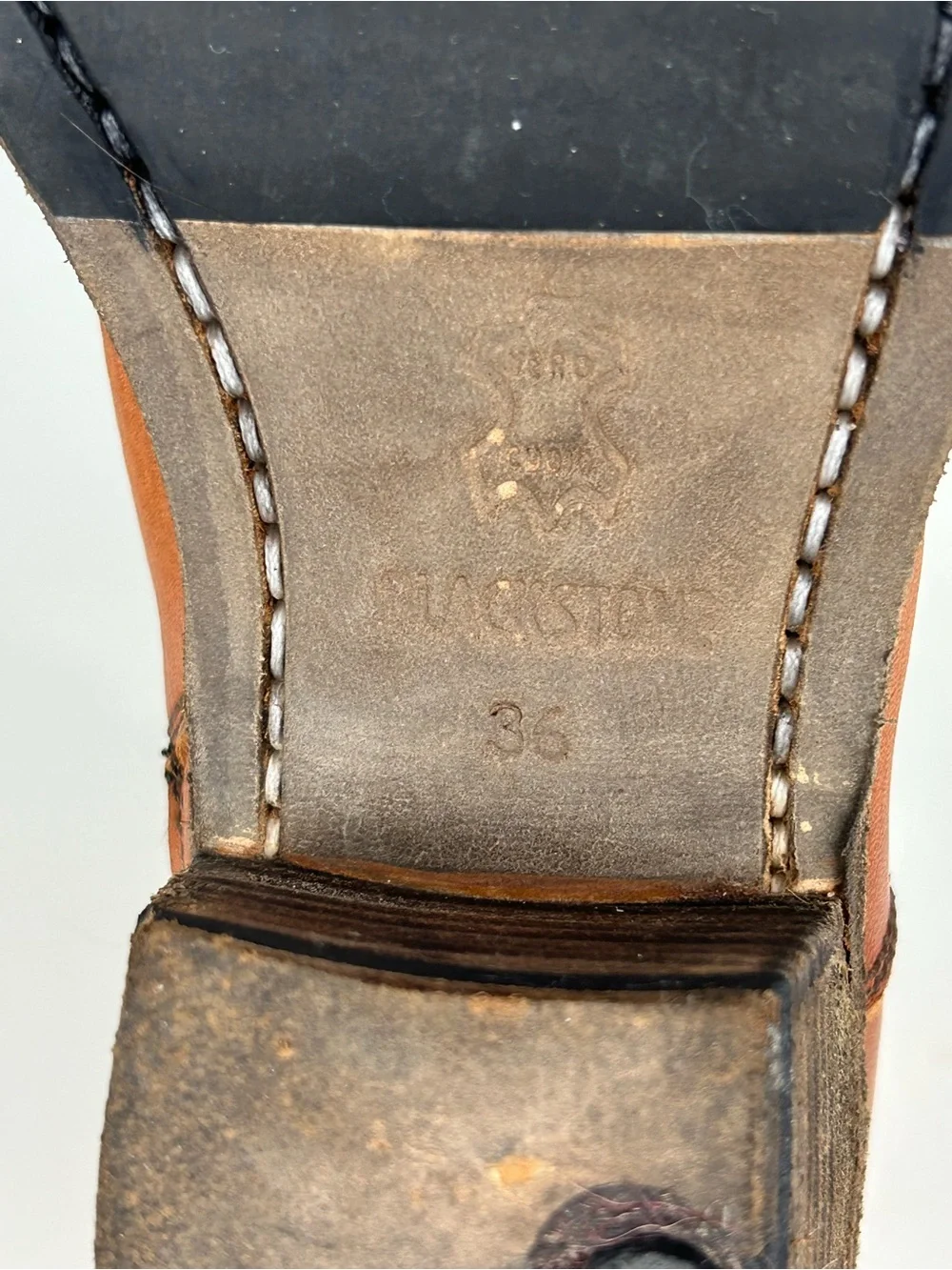 BLACKSTONE LEATHER ANKLE BOOT SIZE  36
